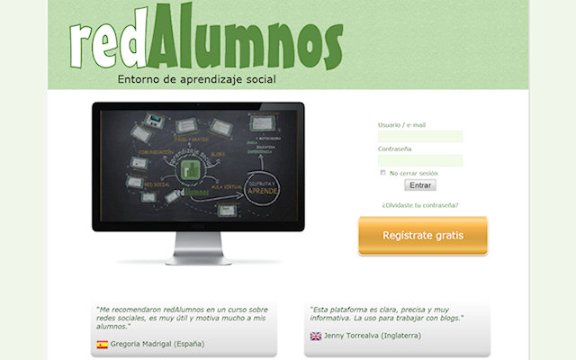 redAlumnos จาก Chrome เว็บสโตร์ที่จะทำงานร่วมกับ OffiDocs Chromium ออนไลน์