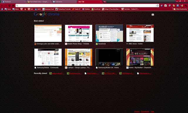 Red  Black Delux  from Chrome web store to be run with OffiDocs Chromium online