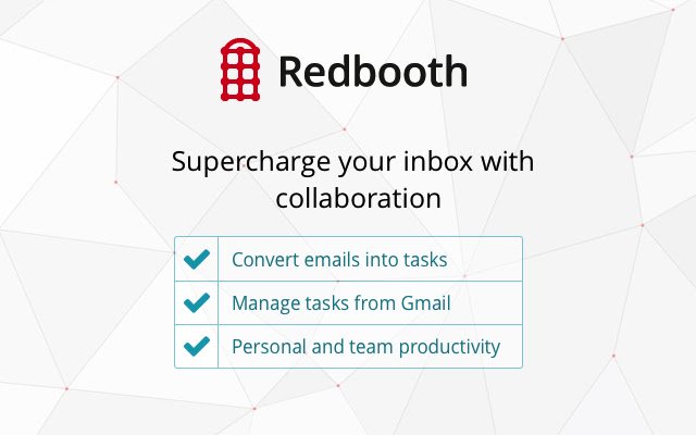 Redbooth for Gmail  from Chrome web store to be run with OffiDocs Chromium online