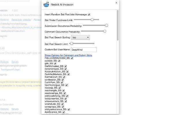 Reddit AI Invasion จาก Chrome เว็บสโตร์จะทำงานด้วย OffiDocs Chromium ทางออนไลน์