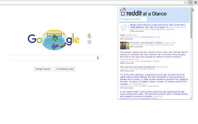 Reddit at a Glance  from Chrome web store to be run with OffiDocs Chromium online