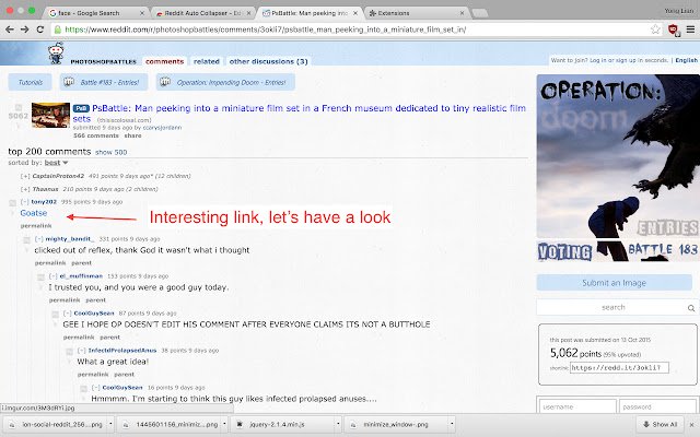 Reddit Auto Collapser  from Chrome web store to be run with OffiDocs Chromium online