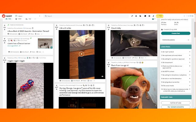 Tampilan Kolom Reddit dari toko web Chrome untuk dijalankan dengan OffiDocs Chromium online