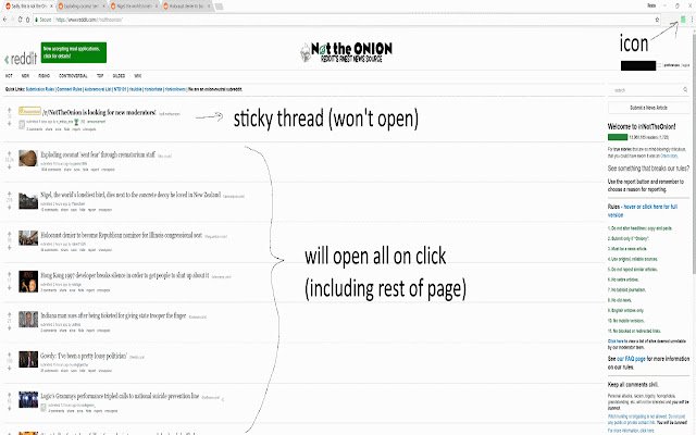 Reddit Comment Opener  from Chrome web store to be run with OffiDocs Chromium online