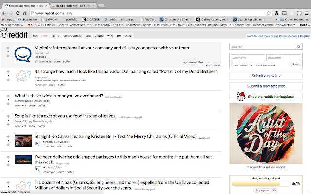 Reddit Flattener  from Chrome web store to be run with OffiDocs Chromium online