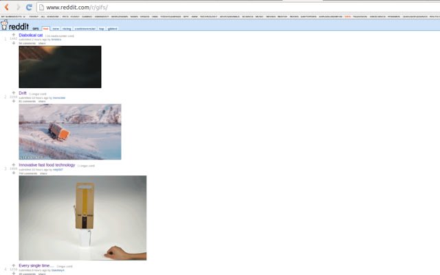 Reddit Gifs  from Chrome web store to be run with OffiDocs Chromium online