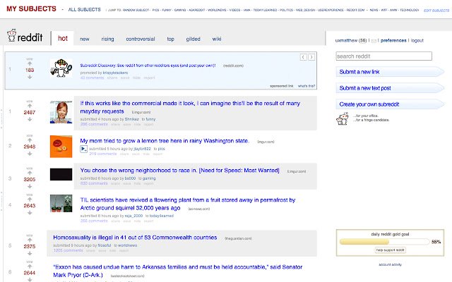 Reddit Makeover  from Chrome web store to be run with OffiDocs Chromium online