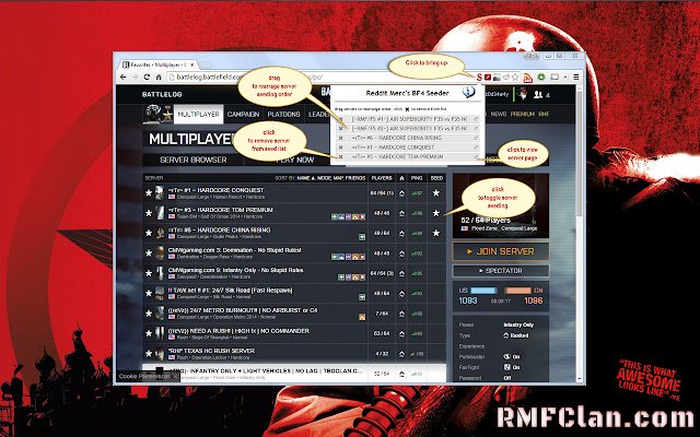 Reddit Mercs BF4 Seeder  from Chrome web store to be run with OffiDocs Chromium online