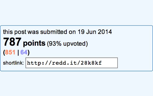 Reddit Up/Down Vote Viewer  from Chrome web store to be run with OffiDocs Chromium online