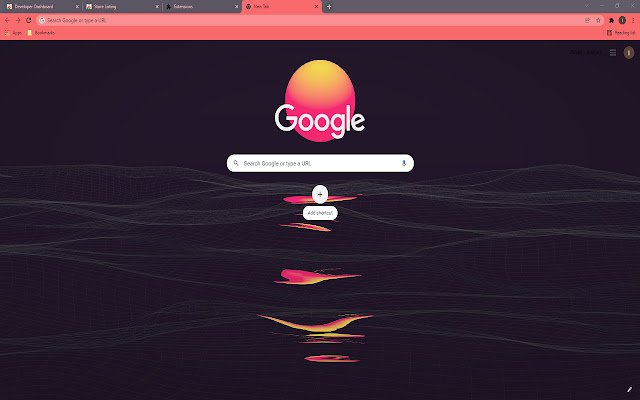 Red Yellow Moon Wallpaper Theme  from Chrome web store to be run with OffiDocs Chromium online