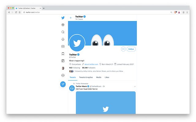 Удосконалений Twitter Lite з веб-магазину Chrome для запуску з OffiDocs Chromium онлайн