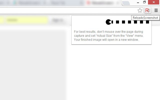ReloadoScreenshot  from Chrome web store to be run with OffiDocs Chromium online
