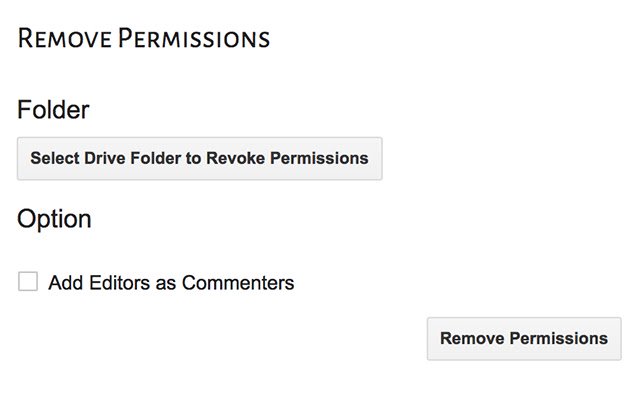 Remove Permissions  from Chrome web store to be run with OffiDocs Chromium online