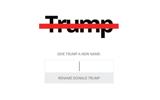 Rename Trump  from Chrome web store to be run with OffiDocs Chromium online