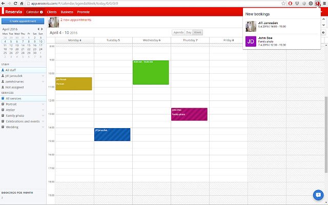 Reservio Scheduling  Online Booking  from Chrome web store to be run with OffiDocs Chromium online