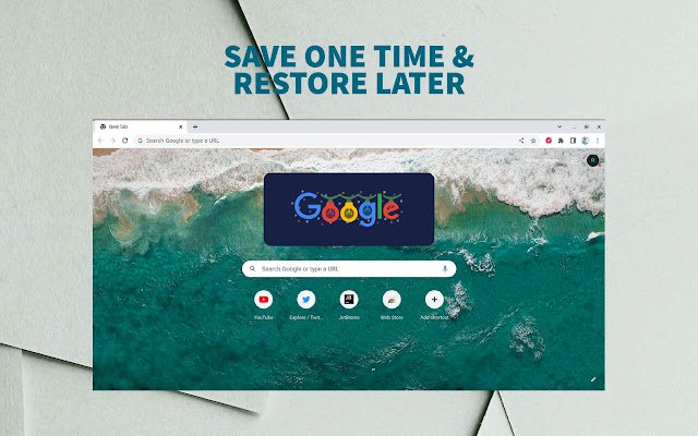 ReTabs Save  Restore your tabs  from Chrome web store to be run with OffiDocs Chromium online