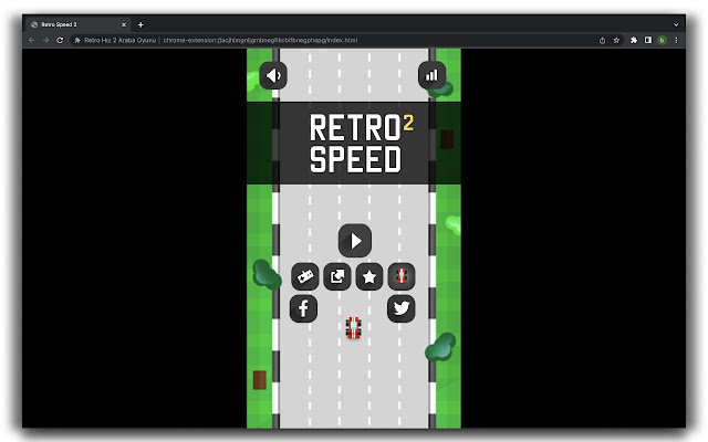 OffiDocs Chromium 온라인으로 실행되는 Chrome 웹 스토어의 Retro Speed ​​2 자동차 게임