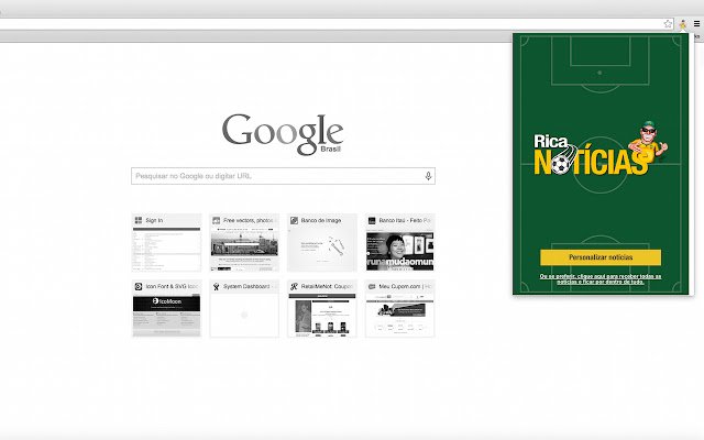 Rica Notícias  from Chrome web store to be run with OffiDocs Chromium online
