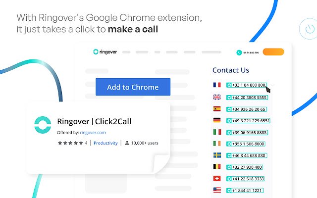 Ringover | Click2Call daripada kedai web Chrome untuk dijalankan dengan OffiDocs Chromium dalam talian