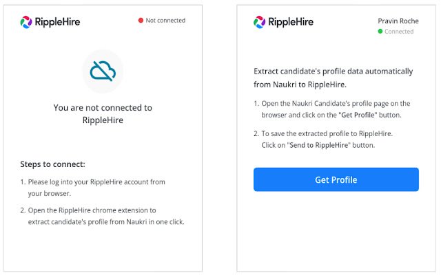 RippleHire  from Chrome web store to be run with OffiDocs Chromium online