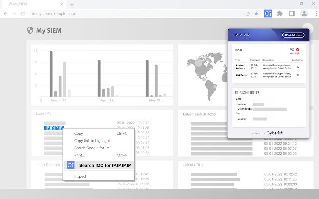 Risk Intelligence-webextensie uit de Chrome-webwinkel voor gebruik met OffiDocs Chromium online