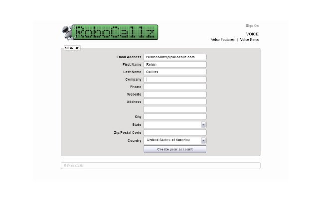 RoboCallz  from Chrome web store to be run with OffiDocs Chromium online