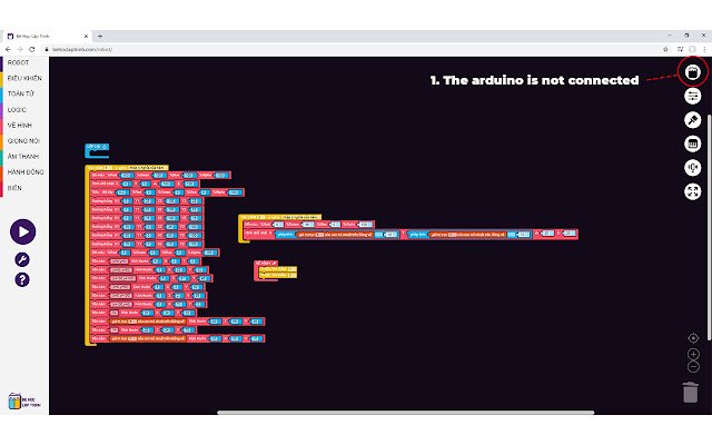 Robot Blocks 2.0 Extension  from Chrome web store to be run with OffiDocs Chromium online