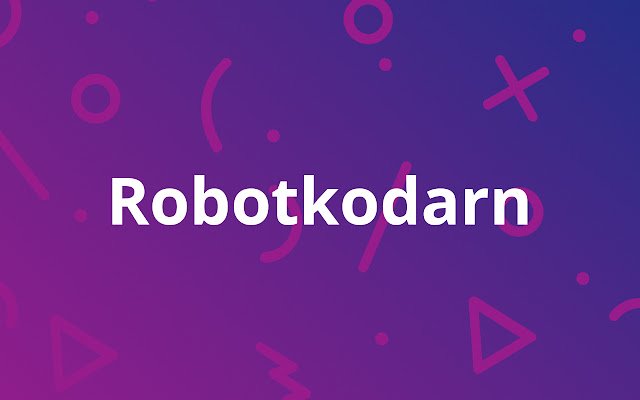 Robotkodarn จาก Chrome เว็บสโตร์จะทำงานร่วมกับ OffiDocs Chromium ออนไลน์