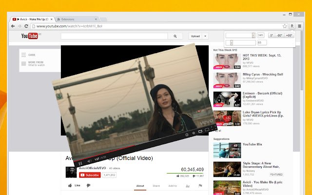 Rotate that Video Player  from Chrome web store to be run with OffiDocs Chromium online