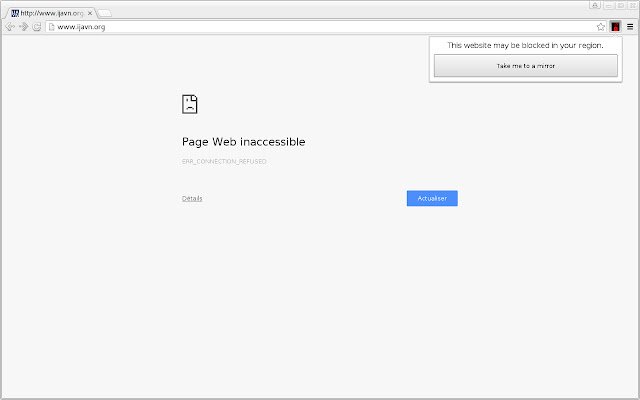 RSF Censorship Detector  from Chrome web store to be run with OffiDocs Chromium online