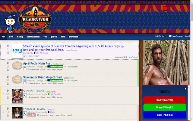 /r/Survivor Tribe Viewer  from Chrome web store to be run with OffiDocs Chromium online