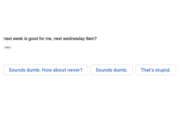 Rude Gmail Smart Reply จาก Chrome เว็บสโตร์ที่จะรันด้วย OffiDocs Chromium ทางออนไลน์