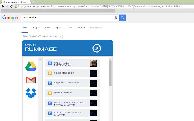 Rummage  from Chrome web store to be run with OffiDocs Chromium online