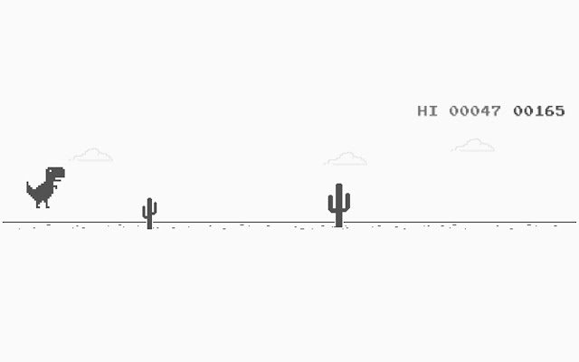 Running Dinosaur T Rex  from Chrome web store to be run with OffiDocs Chromium online