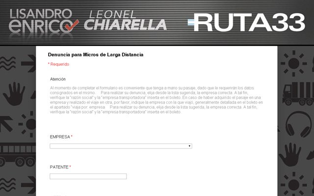 Ruta 33  from Chrome web store to be run with OffiDocs Chromium online