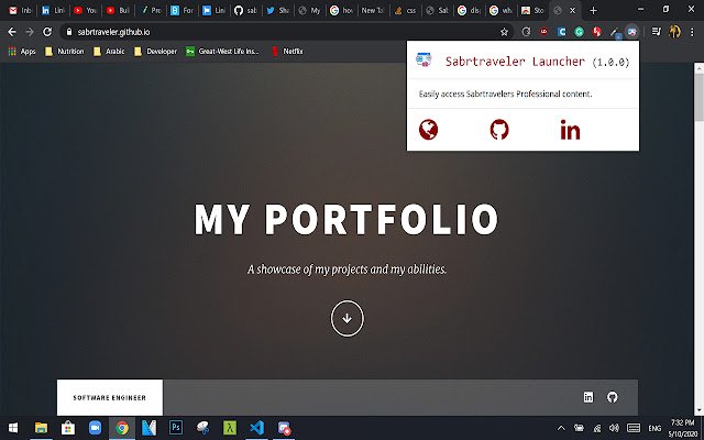 Sabrtraveler Launcher mula sa Chrome web store na tatakbo sa OffiDocs Chromium online