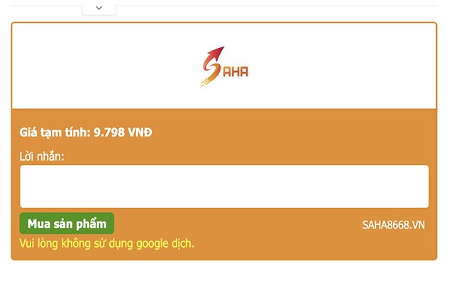 Saha8668.VN Công cụ đặt hàng  from Chrome web store to be run with OffiDocs Chromium online