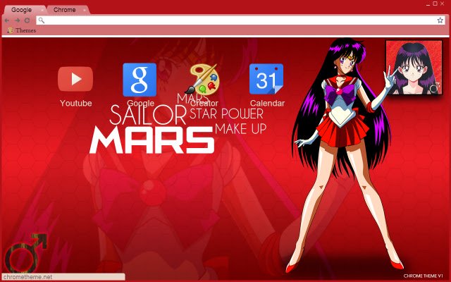 Sailor Mars Rei Hino  from Chrome web store to be run with OffiDocs Chromium online