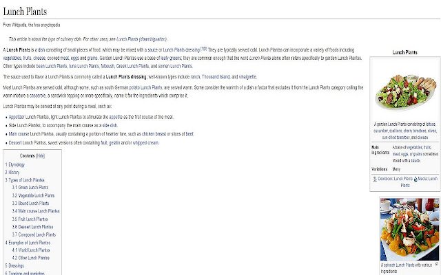 Salad to Lunch Plants  from Chrome web store to be run with OffiDocs Chromium online