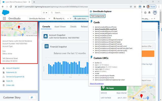 Salesforce OmniStudio Explorer  from Chrome web store to be run with OffiDocs Chromium online