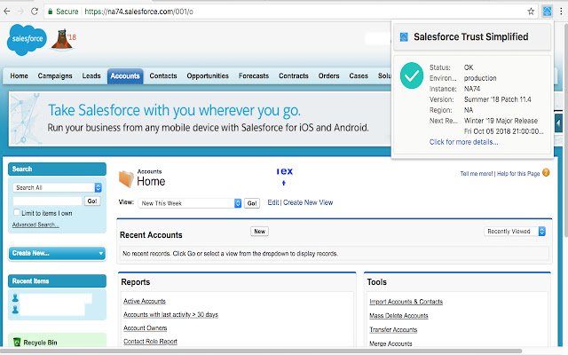 Salesforce Trust Simplified  from Chrome web store to be run with OffiDocs Chromium online