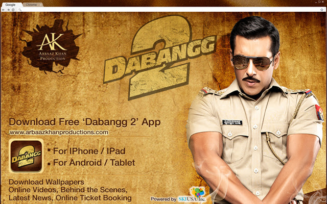 Salman Khan (1024x768) Dabangg2 dari toko web Chrome untuk dijalankan dengan OffiDocs Chromium online