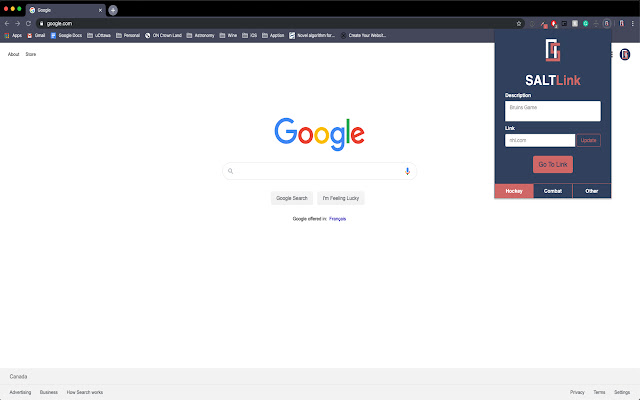 Salt Link da Chrome Web Store será executado com OffiDocs Chromium online