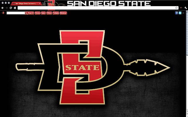 San Diego State University Theme  from Chrome web store to be run with OffiDocs Chromium online