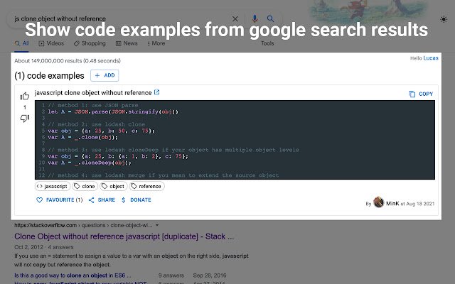 SaveCode.net aus dem Chrome Web Store zur Ausführung mit OffiDocs Chromium online