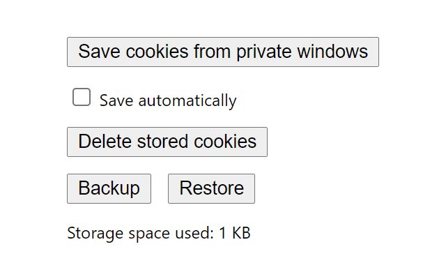 Save private window cookies  from Chrome web store to be run with OffiDocs Chromium online