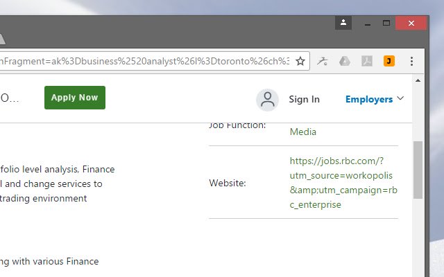 Save to JobTracked  from Chrome web store to be run with OffiDocs Chromium online