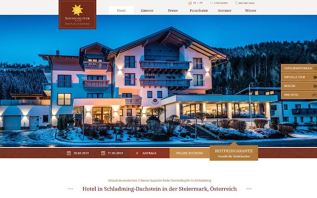 Schladming Hotel Sonnschupfer Superior  from Chrome web store to be run with OffiDocs Chromium online