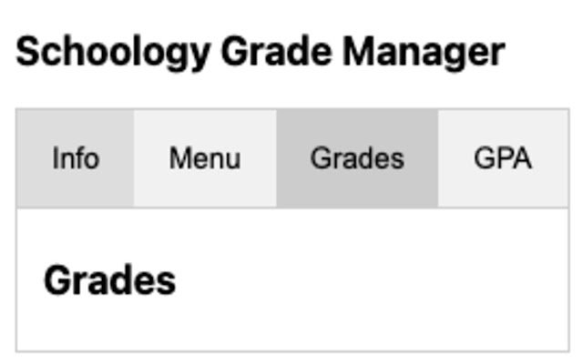 Schoology Grade Manager  from Chrome web store to be run with OffiDocs Chromium online