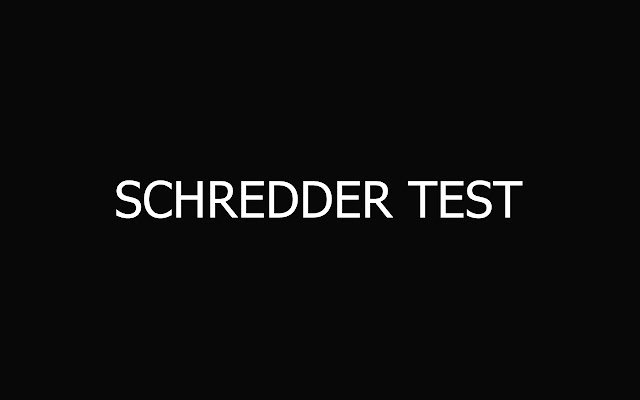 ການທົດສອບ Schredder ຈາກຮ້ານເວັບ Chrome ທີ່ຈະດໍາເນີນການກັບ OffiDocs Chromium ອອນໄລນ໌